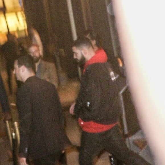 Drake - Exclusif - Bella Hadid a fêté son anniversaire en famille et avec des amis au restaurant Cipriani à New York, le 10 octobre 2017