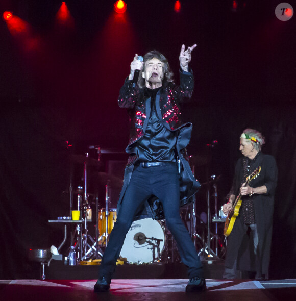 Mick Jagger - Dernier concert des Rolling Stones à l'U Arena de Nanterre dans le cadre de leur tournée "Stones - No Filters". Le 25 octobre 2017. © Danyellah P. / Bestimage R
