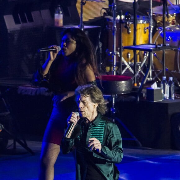 Mick Jagger - Dernier concert des Rolling Stones à l'U Arena de Nanterre dans le cadre de leur tournée "Stones - No Filters". Le 25 octobre 2017. © Danyellah P. / Bestimage R