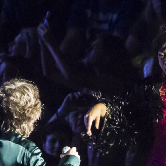 Mick Jagger - Dernier concert des Rolling Stones à l'U Arena de Nanterre dans le cadre de leur tournée "Stones - No Filters". Le 25 octobre 2017. © Danyellah P. / Bestimage R