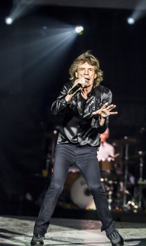 Mick Jagger - Dernier concert des Rolling Stones à l'U Arena de Nanterre dans le cadre de leur tournée "Stones - No Filters". Le 25 octobre 2017. © Danyellah P. / Bestimage R