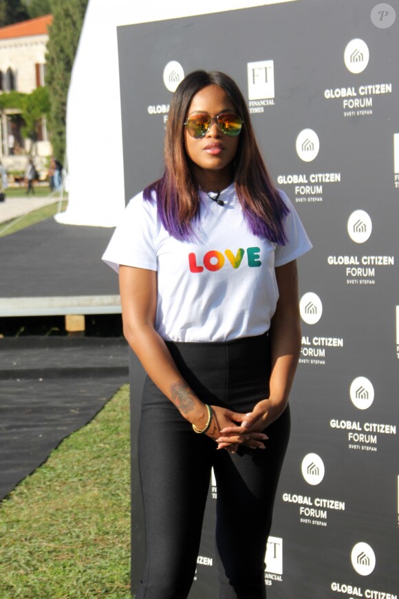 Exclusif - La chanteuse Eve - Global Citizen Forum 2017 à Sveti Stefan au Montenegro le 20 octobre 2017. © Didier Audebert/ LMS/ Bestimage