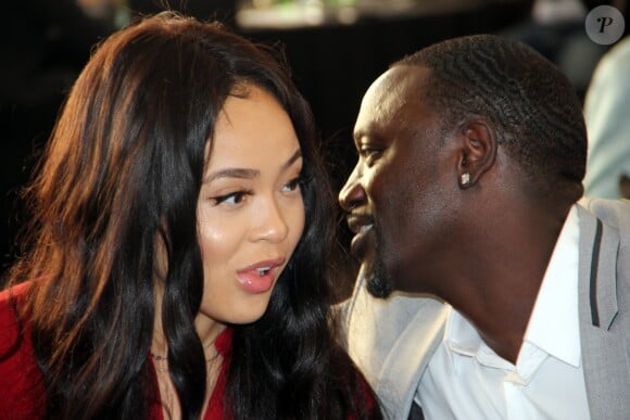 Exclusif - Le chanteur Akon, cofondateur de l'association Akon Lighting Africa et sa femme Danielle Howell - Global Citizen Forum 2017 à Sveti Stefan au Montenegro le 20 octobre 2017. © Didier Audebert/ LMS/ Bestimage