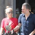 Lady Gaga et son compagnon Christian Carino à Malibu. Le 2 juillet 2017.
