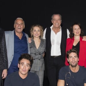 Exclusif - L'humoriste Walter (Bertrand Wauthelet), Michel Fugain, Christelle Chollet, Michel Leeb, Anne Roumanoff, Véronic DiCaire, Kevin et Tom - Michel Leeb fête ses 40 ans de carrière sur la scène du théâtre André Malraux à Rueil-Malmaison le 24 octobre 2017. L'enregistrement de ce prime sera diffusé le 4 novembre sur C8. © Pierre Perusseau/Bestimage