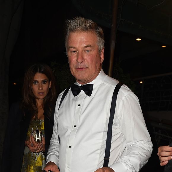 Alec Baldwin et sa femme Hilaria Baldwin sont allés diner en amoureux au restaurant Madeo à Los Angeles, le 17 septembre 2017