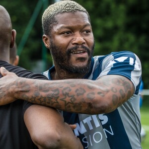 Semi-Exclusif - Djibril Cissé - People lors du tournoi de football Media Cup à Meudon. Le 2 juillet 2016.