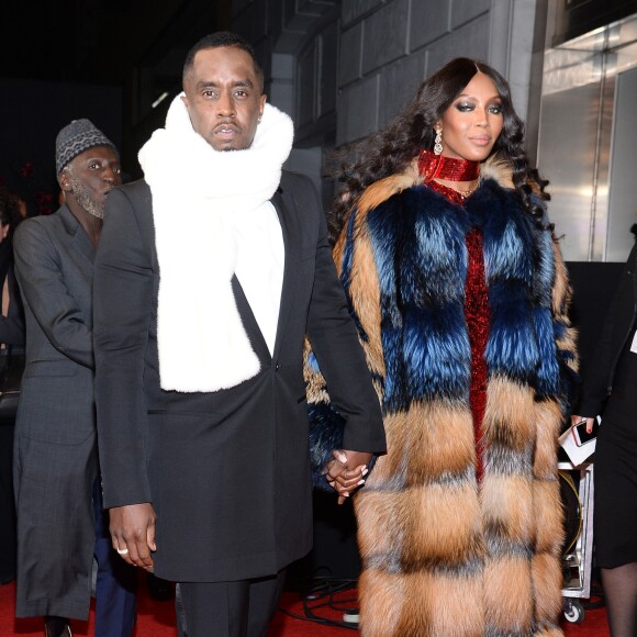 Diddy et Naomi Campbell - Soirée de lancement du Calendrier Pirelli 2018 au Manhattan Center. New York City, le 10 novembre 2017.