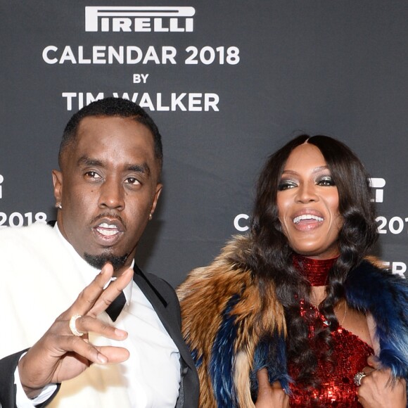 Diddy et Naomi Campbell - Soirée de lancement du Calendrier Pirelli 2018 au Manhattan Center. New York City, le 10 novembre 2017.