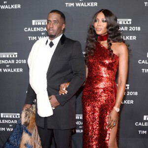 Diddy et Naomi Campbell - Soirée de lancement du Calendrier Pirelli 2018 au Manhattan Center. New York City, le 10 novembre 2017.