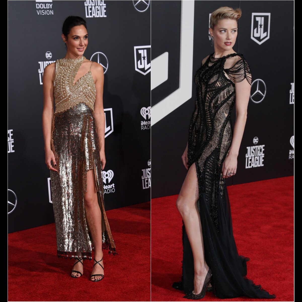 Gal Gadot et Amber Heard : Duel de superhéroïnes aux jambes sublimes -  Purepeople