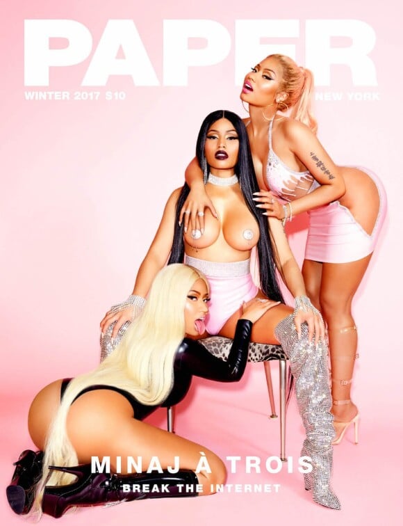 Nicki Minaj en couverture du magazine PAPER. Photo par Ellen Von Unwerth.