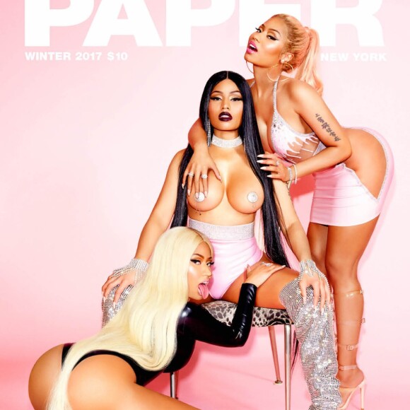 Nicki Minaj en couverture du magazine PAPER. Photo par Ellen Von Unwerth.