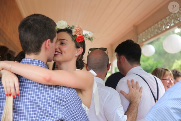 Exclusif - Miranda Kerr et son compagnon Evan Spiegel - Miranda Kerr demoiselle d'honneur au mariage de son frère Matthew Kerr avec James Wright lors d'une cérémonie dans la Hunter Valley à Cessnock en Australie le 30 décembre 2016.