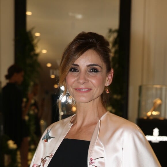 Exclusif - Clotilde Courau - Dîner privé dans le showroom Degrisogono à l'occasion du lancement d'une nouvelle collection de Haute Joaillerie "Melody of Diamonds" à Paris le 5 juillet 2017.