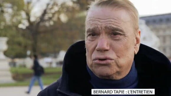Bernard Tapie accorde une interview exclusive à Laurent Delahousse, diffusée dans "19 h le dimanche", sur France 2, le dimanche 19 novembre 2017.