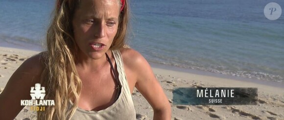 Mélanie dans "Koh-Lanta Fidji" (TF1), vendredi 24 novembre 2017.
