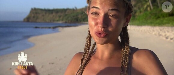 Tiffany dans "Koh-Lanta Fidji" (TF1), vendredi 24 novembre 2017.