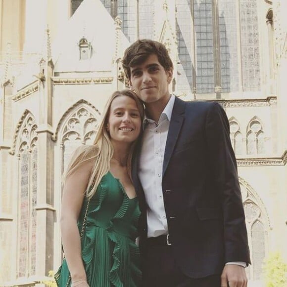 Pierre-Hugues Herbert et sa compagne Julia Lang sur Instagram, le 2017.