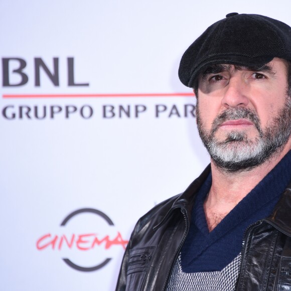 Eric Cantona - Festival du film de Rome, photocall du film "Mad Kings" le 19 octobre 2015.