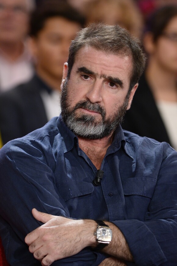 Eric Cantona - Enregistrement de l'émission "Vivement Dimanche" à Paris le 9 Septembre 2015 et qui sera diffusée le 13 Septembre 2015. -