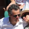 Arthur Sadoun et sa femme Anne Sophie Lapix - Personnalités dans les tribunes lors des internationaux de France de Roland Garros à Paris. Le 10 juin 2017. © Jacovides - Moreau / Bestimage