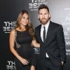 Lionel Messi et sa femme Antonella Roccuzzo, enceinte - The Best FIFA Football Awards 2017 au London Palladium à Londres, le 23 octobre 2017. © Pierre Perusseau/Bestimage