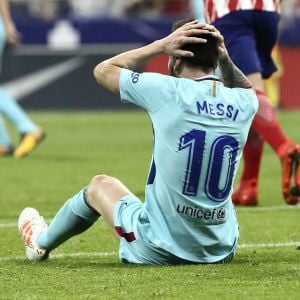 Lionel Messi lors du match Atlético Madrid - FC Barcelone. Madrid, le 14 octobre 2017.