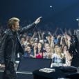 Johnny Hallyday, Eddy Mitchell - Concert des "Vieilles Canailles" à l'AccorHotels Arena à Paris, le 25 juin 2017. © Olivier Borde/Bestimage25/06/2017 - Paris