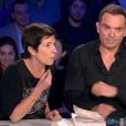 Christine Angot face à Jérémy ferrari dans "On n'est pas couché" sur France 2.