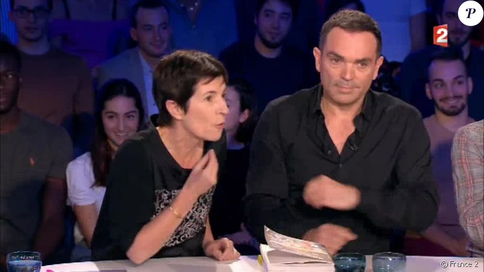 Christine Angot face à Jérémy ferrari dans &quot;On n&#039;est pas couché&quot; sur France 2.