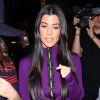 Kourtney Kardashian quitte la soirée 'What Goes Around Comes Around' à Hollywood, le 11 octobre 2017.