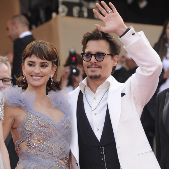 Penélope Cruz et Johnny Depp à Cannes en mai 2011.
