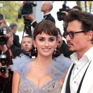 Penélope Cruz et Johnny Depp à Cannes en mai 2011.