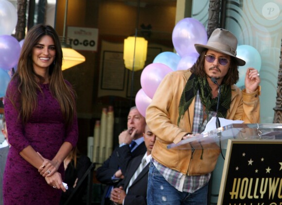 Penélope Cruz et Johnny Depp à Hollywood en 2011.