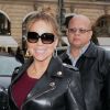 Mariah Carey à l'hôtel Plaza Athénée, à Paris, le 7 décembre 2017.