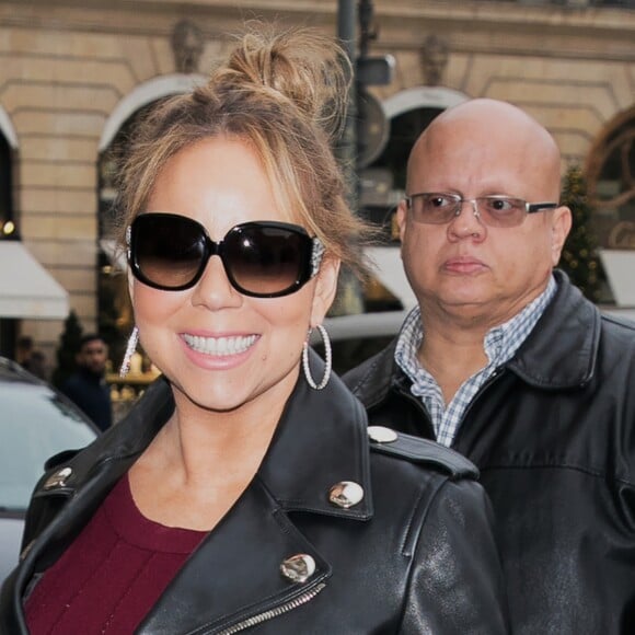 Mariah Carey à l'hôtel Plaza Athénée, à Paris, le 7 décembre 2017.