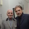 Exclusif - Charles Aznavour et Serge Lama - Concert de Serge Lama à la salle Pleyel à Paris - Jour 4. Le 26 novembre 2017 © Giancarlo Gorassini / Bestimage