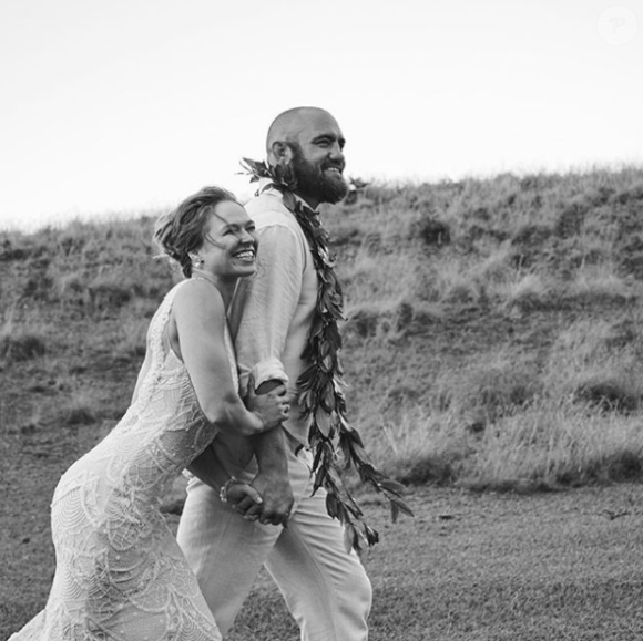 Ronda Rousey and Travis Browne, mariés en août 2017 après deux ans de relation. (Photo Instagram).