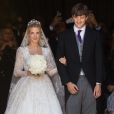  Le prince Ernst August de Hanovre et Ekaterina Malysheva, mariés en juillet 2017 après six ans de relation. Ici lors des noces le 8 juillet 2017. 