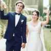 Antoine Griezmann et Erika, mariés en juin 2017 après six ans de romance. Photo partagée sur les réseaux sociaux le 19 juin.