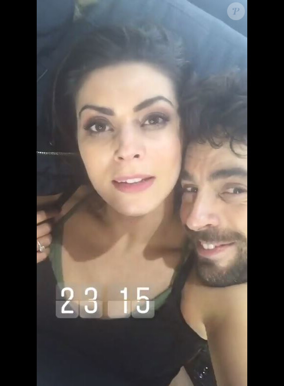 Candice Pascale et Agustin Galiana en répétitions pour la finale de "Danse avec les stars 8", Instagram, 11 décembre 2017