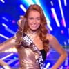 Miss Nord-Pas-De-Calais : Maëva Coucke en tenue de fête de la musique - Concours Miss France 2018. Sur TF1, le 16 décembre 2017.