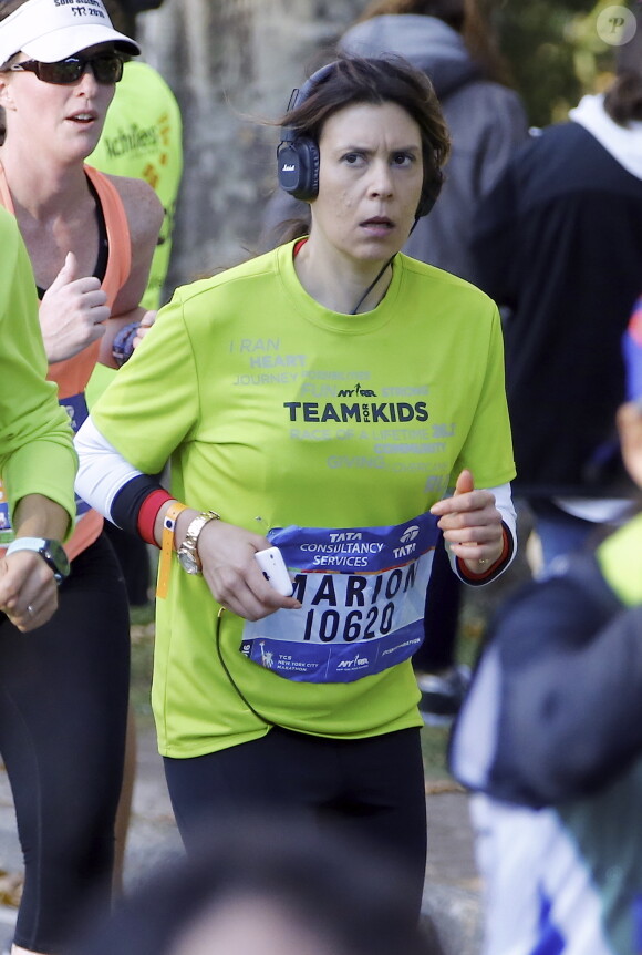 Marion Bartoli pendant le marathon de New York dans Central Park, le 6 novembre 2016. © Agence/Bestimage