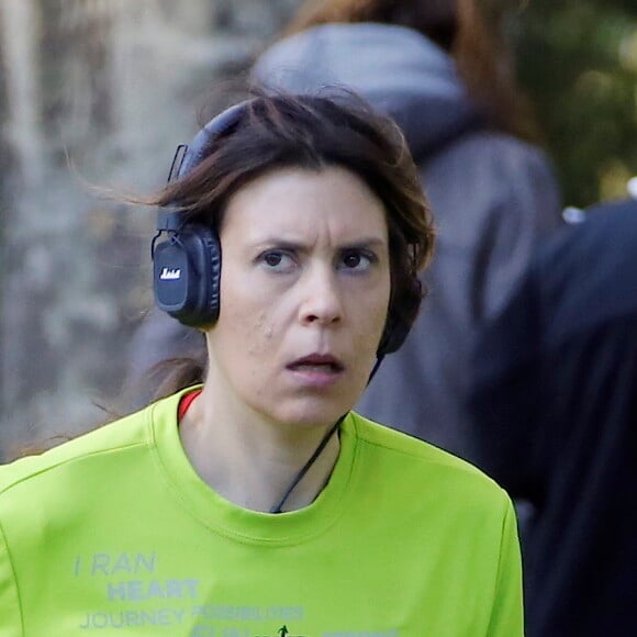 Marion Bartoli pendant le marathon de New York dans Central Park, le 6 novembre 2016. © Agence/Bestimage