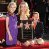Reese Witherspoon avec ses enfants Ava et Deacon - L'actrice reçoit son étoile sur le Walk of Fame à Los Angeles à Hollywood en 2010