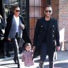 John Legend, Chrissy Teigen enceinte et leur fille Luna à New York. Le 13 décembre 2017.