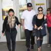 Kim Kardashian, son frère Rob Kardashian et Blac Chyna à Beverly Hills, le 26 avril 2016.