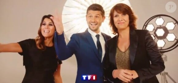 Karine Ferri, Christophe Beaugrand et Carole Rousseau souhaitent une bonne année 2018 aux téléspectateurs de TF1.