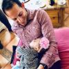 Renaud Lavillenie fête son premier Noël avec sa fille Iris, 5 mois. Instagram le 25 décembre 2017. 